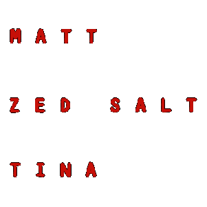 Matt, Zed Salt, and Tina
